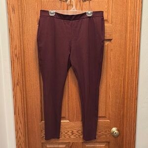 Croft & Barrow Burgundy Leggings Effortless Style